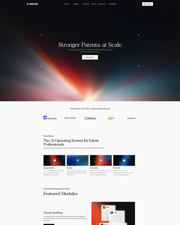 Ankar Landing page (Home Desktop)