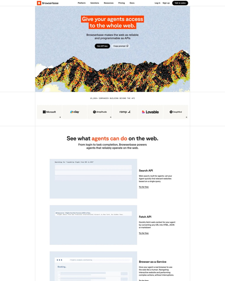 Browserbase Landing page (Home Desktop)