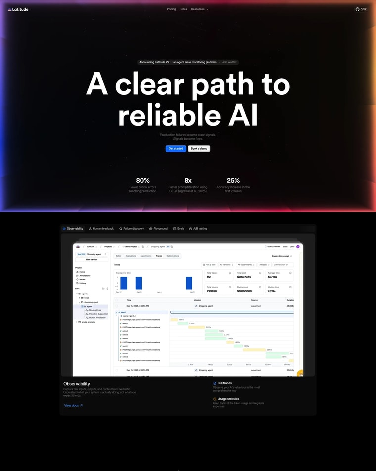 Latitude Landing page (Home Desktop)