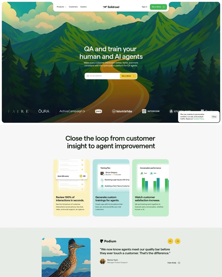 Solidroad Landing page (Home Desktop)