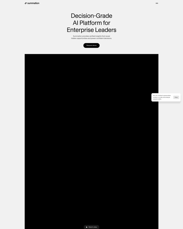 Summation Landing page (Home Desktop)